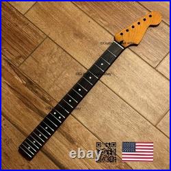 Roasted Maple Rosewood Strat Neck Nitro Satin Fits Warmoth Fender SR02R