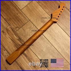 Roasted Maple Rosewood Strat Neck Nitro Satin Fits Warmoth Fender SR02R