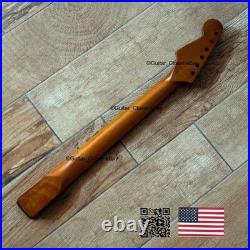 Roasted Maple Rosewood Strat Neck Nitro Satin Fits Warmoth Fender SR02S