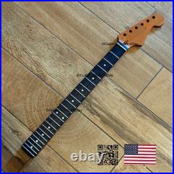Roasted Maple Rosewood Strat Neck Nitro Satin Fits Warmoth & Fender body SR02B1