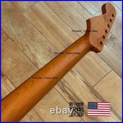 Roasted Maple Rosewood Strat Neck Nitro Satin Fits Warmoth & Fender body SR02B1