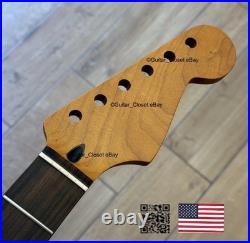 Roasted Maple Rosewood Strat Neck Nitro Satin Fits Warmoth & Fender body SR02BD