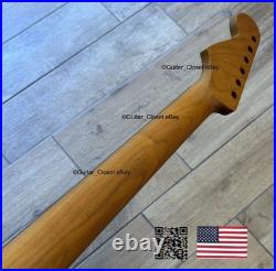 Roasted Maple Rosewood Strat Neck Nitro Satin Fits Warmoth & Fender body SR02BD