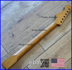 Roasted Maple Rosewood Strat Neck Nitro Satin Fits Warmoth & Fender body SR02BD