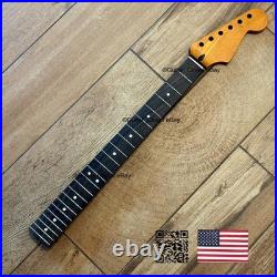 Roasted Maple Rosewood Strat Neck Nitro Satin Fits Warmoth & Fender body SR02F