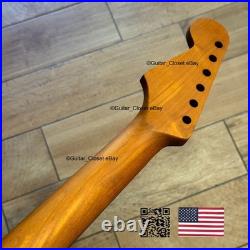 Roasted Maple Rosewood Strat Neck Nitro Satin Fits Warmoth & Fender body SR02F