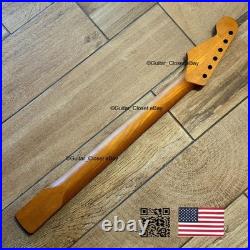 Roasted Maple Rosewood Strat Neck Nitro Satin Fits Warmoth & Fender body SR02F