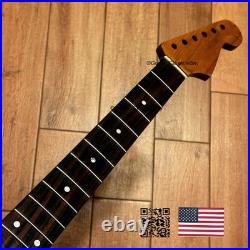 Roasted Maple Rosewood Strat Neck Satin Fits Warmoth & Fender SR02BX
