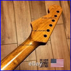Roasted Maple Rosewood Strat Neck Satin Fits Warmoth & Fender SR02BX
