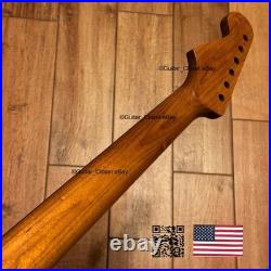 Roasted Maple Rosewood Strat Neck Satin Fits Warmoth & Fender SR02BX