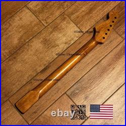 Roasted Maple Rosewood Strat Neck Satin Fits Warmoth & Fender SR02BX
