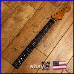 Roasted Maple Rosewood Strat Neck Satin Fits Warmoth & Fender SR02BX