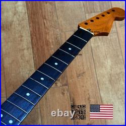 Roasted Maple Rosewood Strat Neck Satin Fits Warmoth & Fender SR02D