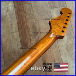Roasted Maple Rosewood Strat Neck Satin Fits Warmoth & Fender SR02D