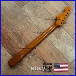 Roasted Maple Rosewood Strat Neck Satin Fits Warmoth & Fender SR02D