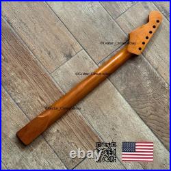 Roasted Maple Rosewood Strat Neck Satin Fits Warmoth & Fender SR02D