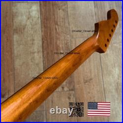 Roasted Maple Rosewood Strat Neck Satin Fits Warmoth & Fender SR02D