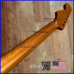 Roasted Maple Rosewood Strat Neck Satin Fits Warmoth & Fender SR02J