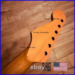 Roasted Maple Rosewood Strat Neck Satin Fits Warmoth Fender SR02T