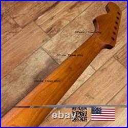 Roasted Maple Rosewood Strat Neck Satin Fits Warmoth Fender SR02T