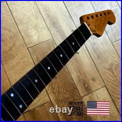 Roasted Maple Rosewood Strat Neck Satin Fits Warmoth Fender bodies 0SRA