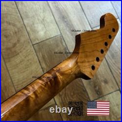 Roasted Maple Rosewood Strat Neck Satin Fits Warmoth Fender bodies 0SRA