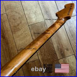 Roasted Maple Rosewood Strat Neck Satin Fits Warmoth Fender bodies 0SRA