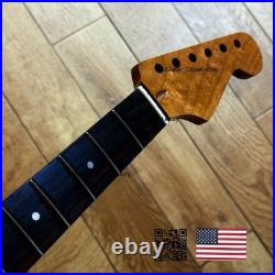 Roasted Maple Rosewood Strat Neck Satin Fits Warmoth Fender bodies 0SRA
