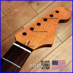 Roasted Maple Rosewood Strat Neck Satin Fits Warmoth Fender bodies 0SRB