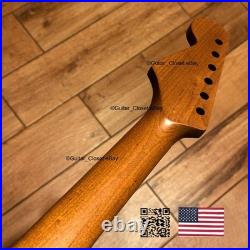 Roasted Maple Rosewood Strat Neck Satin Fits Warmoth Fender bodies 0SRE