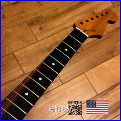 Roasted Maple Rosewood Strat Neck Satin Fits Warmoth Fender bodies 0SRF