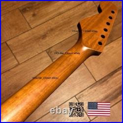 Roasted Maple Rosewood Strat Neck Satin Fits Warmoth Fender bodies 0SRF