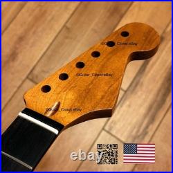 Roasted Maple Rosewood Strat Neck Satin Fits Warmoth Fender bodies 0SRG