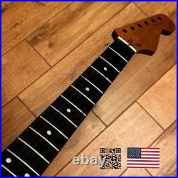 Roasted Maple Rosewood Strat Neck Satin Fits Warmoth Fender bodies 0SRG