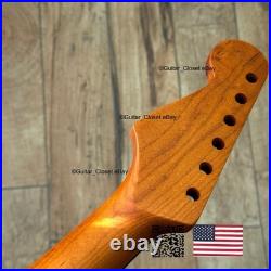 Roasted Maple Rosewood Strat Neck Satin Fits Warmoth Fender bodies SR02B