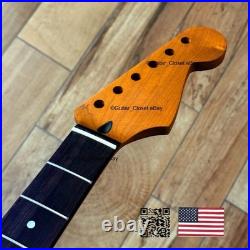 Roasted Maple Rosewood Strat Neck Satin Fits Warmoth Fender bodies SR0F
