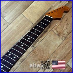 Roasted Maple Rosewood Strat Neck Satin Fits Warmoth Fender bodies SR0F