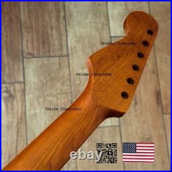 Roasted Maple Rosewood Strat Neck Satin Fits Warmoth Fender bodies SR0S