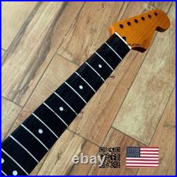 Roasted Maple Rosewood Strat Neck Satin Fits Warmoth Fender bodies SR0i