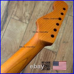 Roasted Maple Rosewood Strat Neck Satin Fits Warmoth Fender bodies SR0i