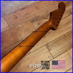 Roasted Maple Rosewood Strat Neck Satin Fits Warmoth & Fender body SR0U