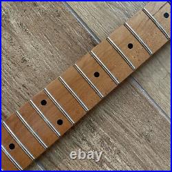 Roasted Maple Strat Neck Nitro Satin Bone Nut Stratocaster Fit Warmoth Fender #3