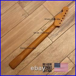 Roasted Maple Strat Neck Nitro Satin Stratocaster Fits Warmoth & Fender SM023