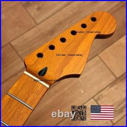 Roasted Maple Strat Neck Nitro Satin Stratocaster Fits Warmoth & Fender SM026