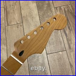 Roasted Maple Strat Neck Nitro Satin Stratocaster Fits Warmoth & Fender SM02B1