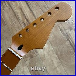 Roasted Maple Strat Neck Nitro Satin Stratocaster Fits Warmoth & Fender SM02B1 Roasted Maple Strat Neck Nitro Satin Stratocaster Fits Warmoth & Fender SM02B1
