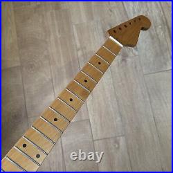 Roasted Maple Strat Neck Nitro Satin Stratocaster Fits Warmoth & Fender SM02B1 Roasted Maple Strat Neck Nitro Satin Stratocaster Fits Warmoth & Fender SM02B1