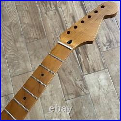 Roasted Maple Strat Neck Nitro Satin Stratocaster Fits Warmoth & Fender SM02B1 Roasted Maple Strat Neck Nitro Satin Stratocaster Fits Warmoth & Fender SM02B1