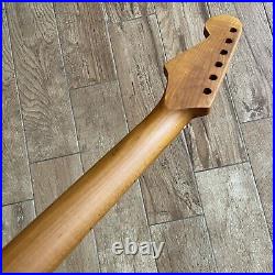Roasted Maple Strat Neck Nitro Satin Stratocaster Fits Warmoth & Fender SM02B1 Roasted Maple Strat Neck Nitro Satin Stratocaster Fits Warmoth & Fender SM02B1