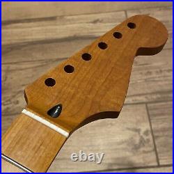 Roasted Maple Strat Neck Nitro Satin Stratocaster Fits Warmoth & Fender SM02B2